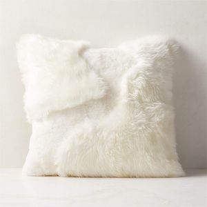 CB2 Sheepskin fur pillow covers 20”X20”  4pc. No inserts. NEW